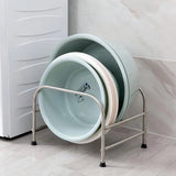 Floor-Standing Stainless Steel Organizer: Bathroom Rack for Baby Sink