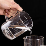 Glass Measuring Cup with Scale: Microwave and High-Temperature Resistant, with Handle