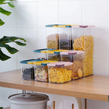 Transparent Food Storage Container: Ideal for Cereal, Tea, Coffee, Snacks, and Grains