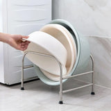 Floor-Standing Stainless Steel Organizer: Bathroom Rack for Baby Sink