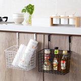 Versatile Hanging Basket: No-Punch Storage Shelf for Bathroom and Kitchen Supplies