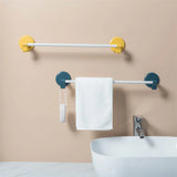 Wall-Mounted Stainless Steel Towel Hanger: Punch-Free Bathroom Organizer