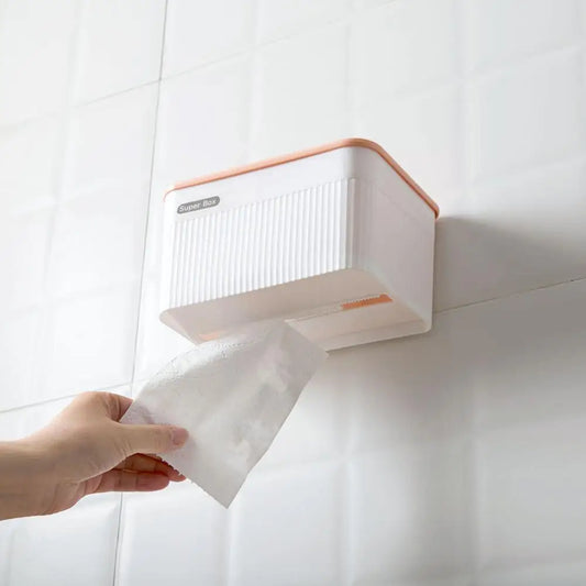 Wall-Mounted Toilet Paper Holder: Bathroom Storage and Organization Solution