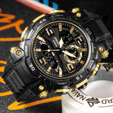 Luxury Men's Sport Watch – Quartz Waterproof Military Wristwatch with Luminous Digital Display