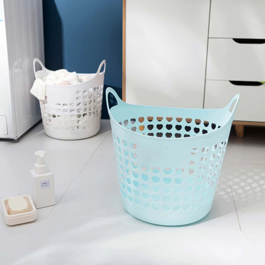 Plastic Bathroom Dirty Clothes Basket: Versatile Storage Solution