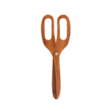 Wooden Bamboo Kitchen Tongs: Versatile Utensil for Handling Salad, Steak, Bacon, Bread, and Cake during BBQ