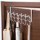 Multi-Functional Iron Hook Organizer: No-Drill Rack for Clothes, Towels, Hats, Bags, Bedroom, or Living Room Accessories