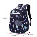 Charming Nylon School Backpack for Children: Perfect Bookbag for Girls with a Flower Design