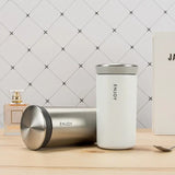 350ml Business Style Thermos Mug with Filter – Double-Walled Stainless Steel Vacuum Flask for Coffee and Tea, Travel Thermocup