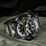 Men's Luxury Military Watch – Waterproof Digital Quartz Timepiece with Dual Display and Luminous Features for Sports Use