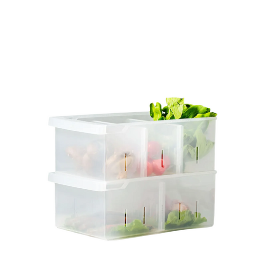 Refrigerator Food Storage Container: Transparent Plastic Box for Keeping Food, Fruit, and Eggs Fresh in the Kitchen