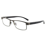 Men's Business Presbyopic Reading Glasses: Stainless Steel Frames, Anti-Blue Light Eyeglasses with Various Magnification Options