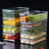 Transparent Food Storage Containers with Lids: Refrigerator Fresh Box for Kitchen Organization