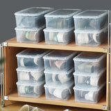 Stackable Transparent Shoe Boxes: Space-Saving Storage Solution