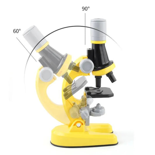 Children's Microscope Biology Lab: LED 1200x Zoom, School Science Experiment Kit, Educational Scientific Toys, Perfect Gifts for Young Scientists