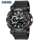 Men's Sports Watch – Digital Waterproof Timepiece from a Top Luxury Brand with Dual Display and Military Features