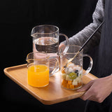 Glass Measuring Cup with Scale: Microwave and High-Temperature Resistant, with Handle