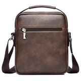 Kangaroo Luxury Men's Shoulder Bag: Vintage Leather Messenger, Split Leather Crossbody