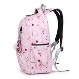 Adorable Kids' Waterproof Backpack: Girls' School Bag with Cute Balloon Print, Includes Laptop Compartment - Children's Schoolbag