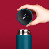 Smart Thermo Bottle with Temperature Display - Chinese Style Vacuum Flask, 500ML Heat Retention