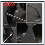 Polarized Memory Metal Sunglasses with Coating, Men's Eyewear Accessories