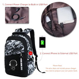 Backpack for High School Teenage Boys - Roomy Student Bag with Luminous Features - Large Capacity Book Bag