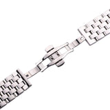 Solid Stainless Steel Watch Bands - Men's & Women's Silver, Black, Rose Gold Bracelets with Deployment Clasp, 20mm to 26mm