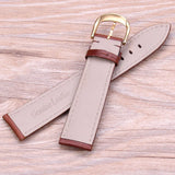 Genuine Leather Watchband – Smooth Black and Brown Straps in Sizes 18mm, 19mm, 20mm, 21mm, 22mm, and 24mm | Men’s and Women’s Bracelet with Silver or Gold Metal Pin Buckle