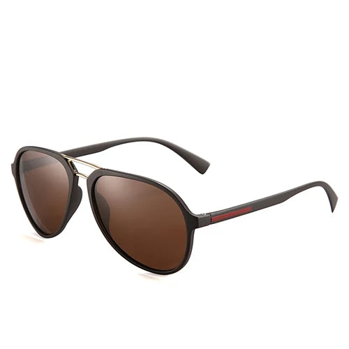 Pilot Polarized Sunglasses for Men: UV400 Driving Eyewear with Unique Oval Frame, Gafas De Sol PL357