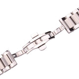 High-Quality Metal Watch Band for Men - Stainless Steel Link Bracelet, Available in 18, 20, 21, 22, 23, and 24mm with Double Fold Deployment Clasp