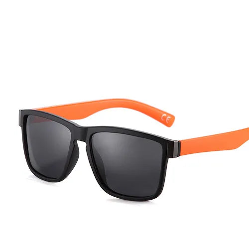 Polarized Sunglasses for Men: Driving Glasses with Black Frame, Coating for Fishing and Driving, Sun Eyewear PL278