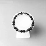 Men's Hero Rebel Bead Bracelet – European Style Sterling Silver with Black Obsidian | Fashion Jewelry Gift