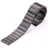 High-Quality Stainless Steel Watchbands - 16mm to 22mm Silver & Black Metal Straps for Huawei Gear S3