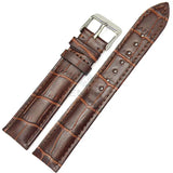 Durable Leather Watchbands – Genuine Soft Black and Brown Straps with Buckle Wrist Belt in Sizes 18mm, 19mm, 20mm, 21mm, 22mm, and 24mm