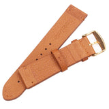 Vintage Genuine Leather Watchbands – Dark Brown Smooth Strap with Stainless Steel Pin Buckle in 18mm, 20mm, 22mm