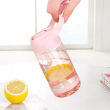 Portable Straw Water Bottle – Safe Plastic Travel Drinkware, Cute Sports Shaker for Kids and Babies