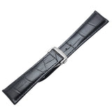 Genuine Leather Watchbands: 20mm and 22mm Straps with Butterfly Deployment Clasp, Replacement Bracelet Accessories