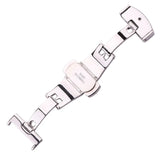 Stainless Steel Deployment Clasp Watchbands – Available in 16mm, 18mm, 20mm, 22mm, and 24mm | Silver, Rose Gold, and Black Buckles for Men and Women