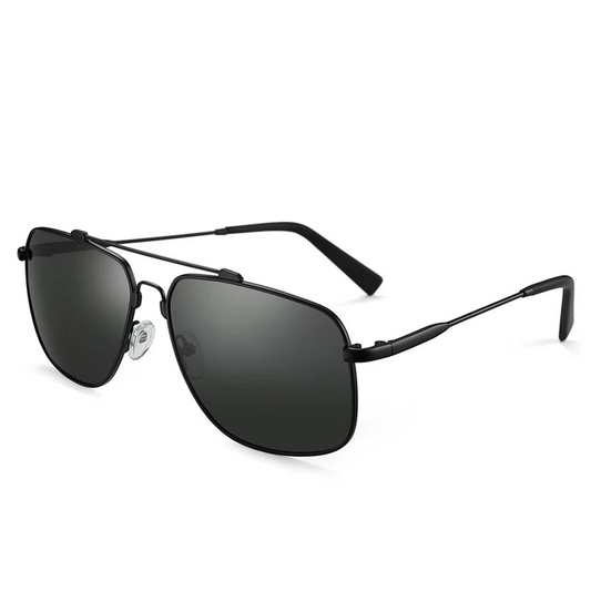 Polarized Men's Sunglasses with Memory Metal Frame, Ideal for Travel and Fishing