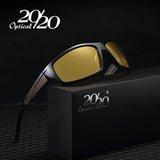 Night Vision Sunglasses for Men: Brand Designer Fashion, Polarized for Night Driving, Enhanced Light Anti-Glare Glasses PL295