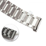 Solid Stainless Steel Watchbands - Men's Metal Bracelet, Available in 18mm, 20mm, 22mm, and 24mm, Strap Accessories