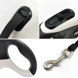 Durable Nylon Retractable Leash: Available in 3m, 5m, and 8m lengths, Ideal for Walking and Running with Pets