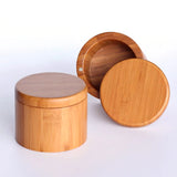 Bamboo Spice Box with Lid: Storage Jar for Sugar, Salt, Pepper, Herbs, and Toothpicks - Essential Kitchen Accessory