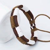 Men's Fashion Handmade Winding Leather Bracelet – Popular DIY Weave Charm Bangle | Pulsera Jewelry