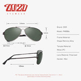 Polarized Memory Metal Sunglasses with Coating, Men's Eyewear Accessories