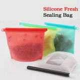 Silicone Food Preservation Bag: Versatile for Sealing and Storing Food in the Refrigerator, Microwave-Safe for Cooking.