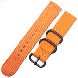 Nylon Watchband in 18mm, 20mm, 22mm, and 24mm – 6 Stylish Colors for Men and Women | Sporty Canvas Strap with Silver or Black Buckle