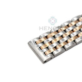 Stainless Steel Watch Band Strap: 20mm, 22mm Straight End Bracelet for Men and Women in Silver and Rose Gold