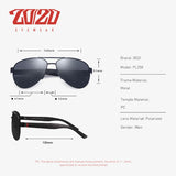 Polarized Pilot Sunglasses for Men, Vintage Driver Shades with UV400 Protection