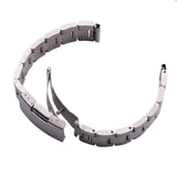 Solid Stainless Steel Watch Band – Gold, Silver & Black Bracelet Strap for Men & Women | 18mm, 20mm, 22mm, 24mm Straight End Design